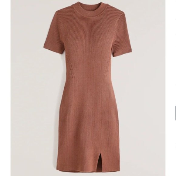 Abercrombie & Fitch Mock-neck Mini Sweater Dress - Picture 1 of 4